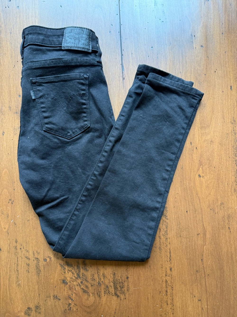 2000s Emo Band Member Style Goth Must Have Levi's 711 Black Denim Jeans